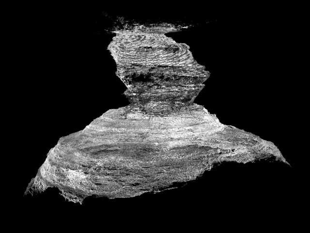 LIDAR Point Cloud of Devils Sink Hole by Reuben Reyes