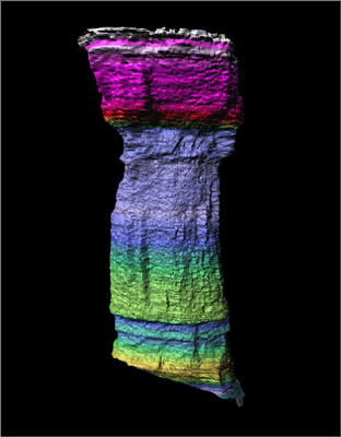 Horizontal area at one meter depth intervals by Reuben Reyes